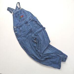 Vintage Circo Overalls Unisex Children's Size 10-12 Denim Fall Leaves